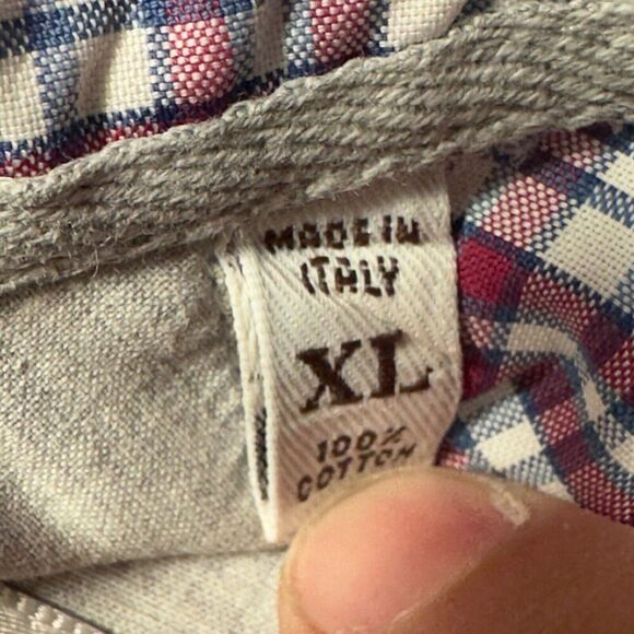 Brunello Cucinelli Basic Fit XL Plaid Cotton‎ Shirt - Picture 7 of 7